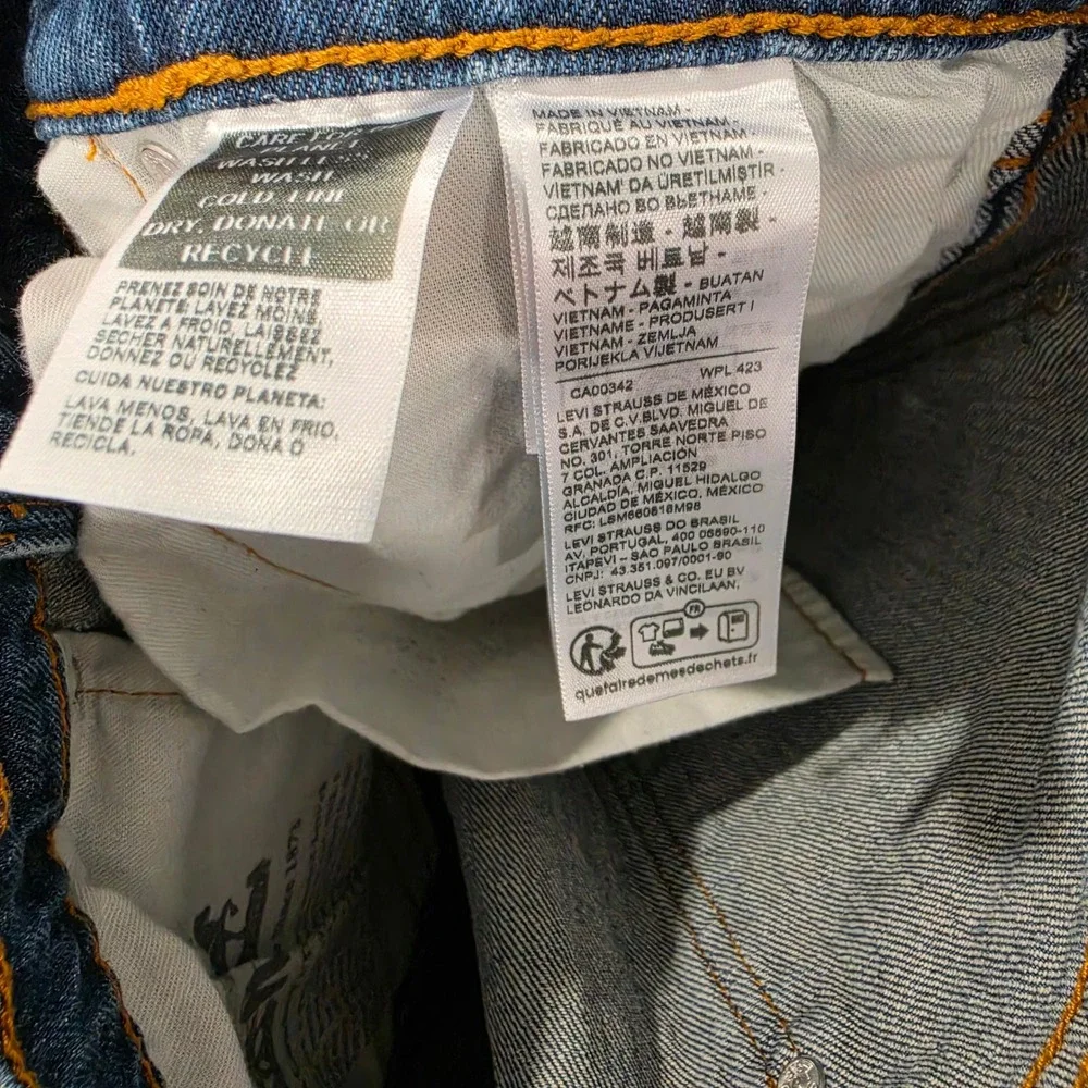 Levis 517 Bootcut Jeans Mens 32x30 Blue Denim Western Workwear Pants 00517-0025‎